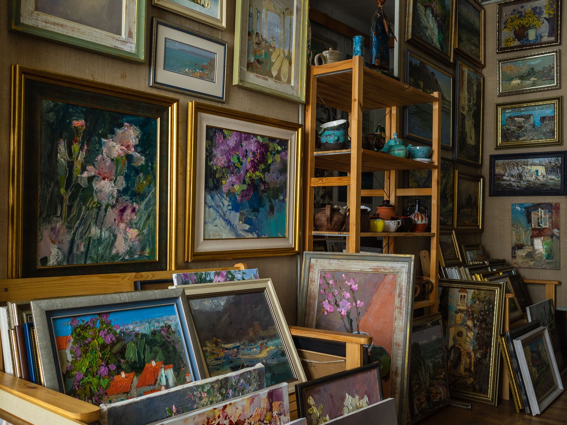 Krasnodar, Russia, July 9, 2019: art gallery Krasnodar, Russia, July 9, 2019: art gallery